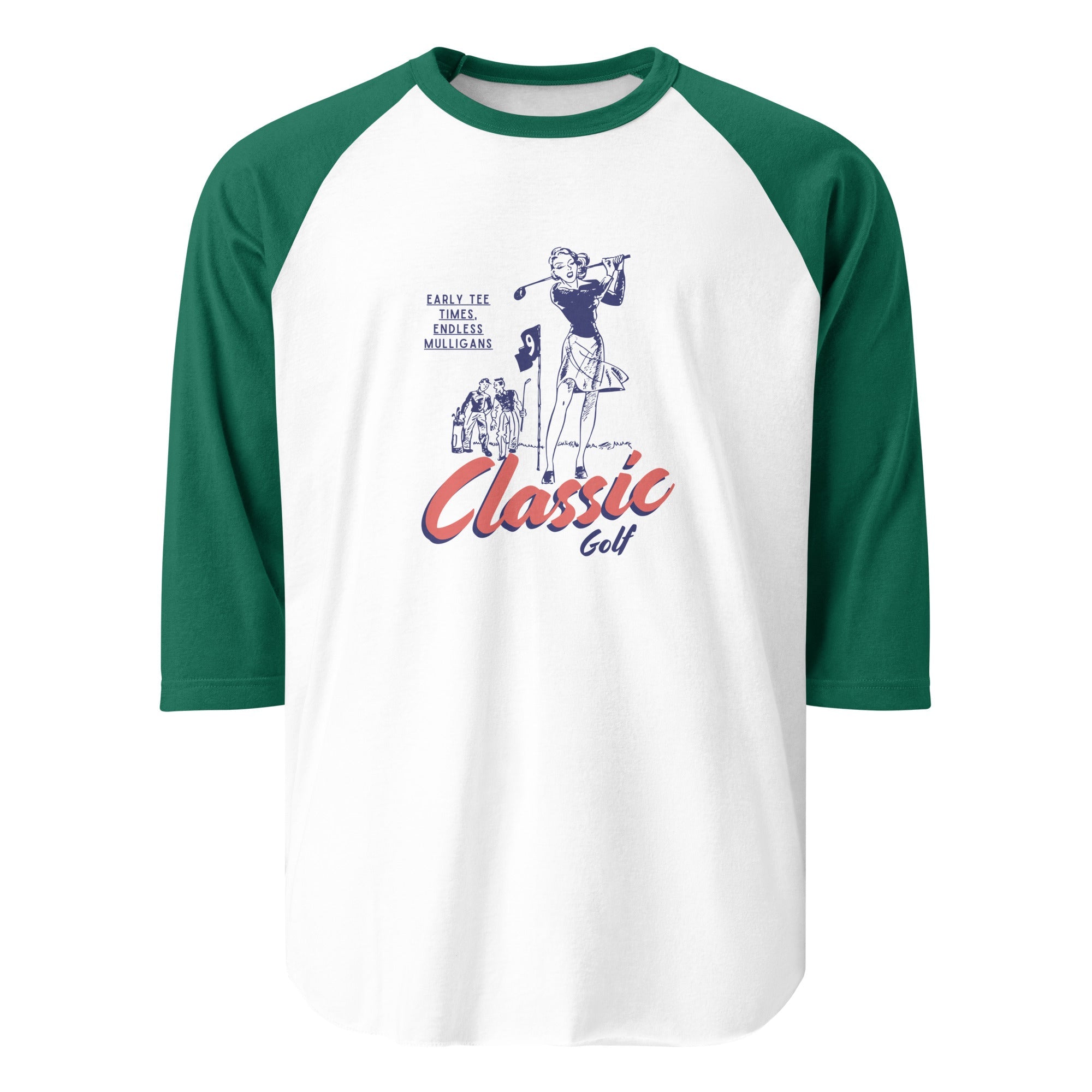 Classic Golf - 3/4 sleeve raglan shirt - Wednesday Golf Club