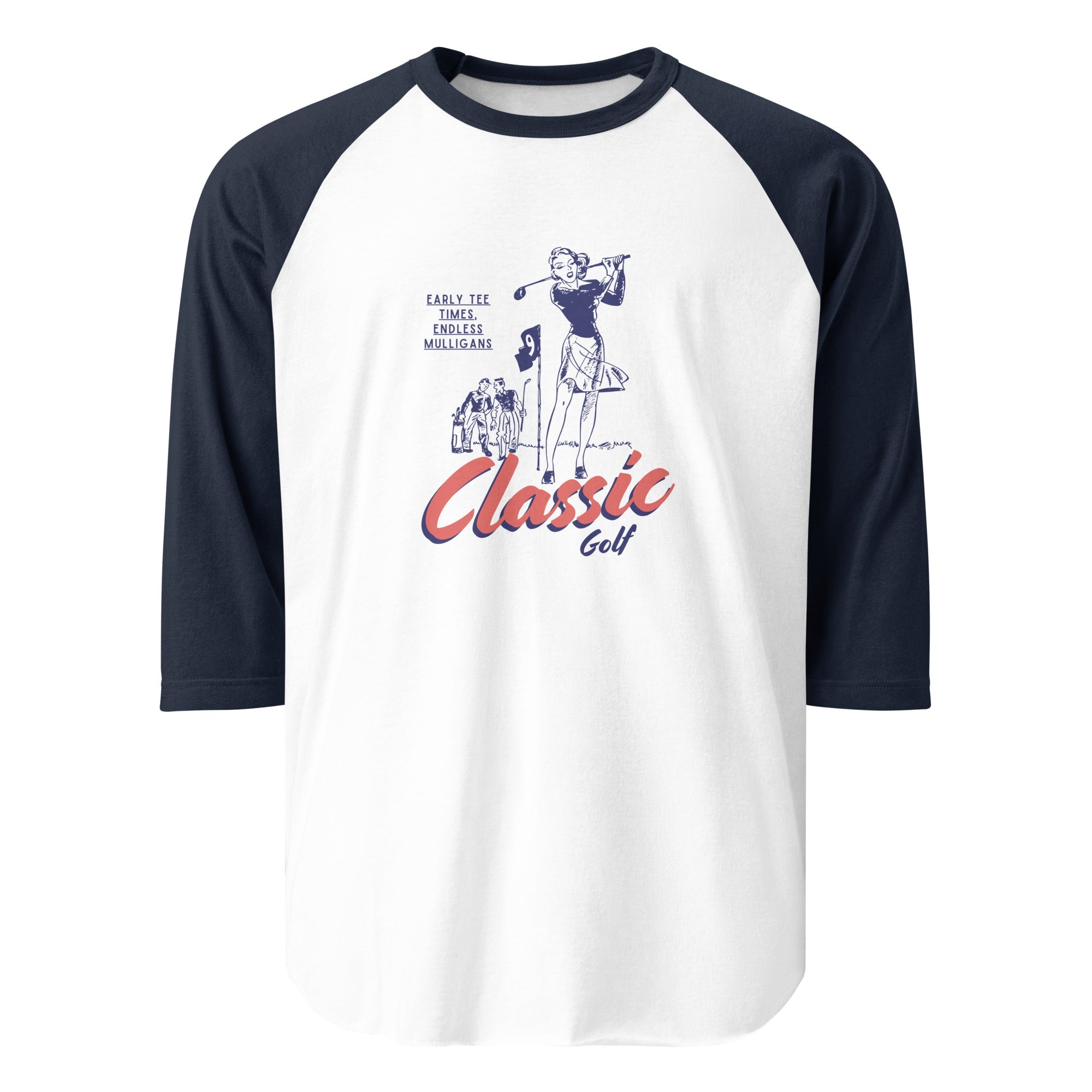 Classic Golf - 3/4 sleeve raglan shirt - Wednesday Golf Club