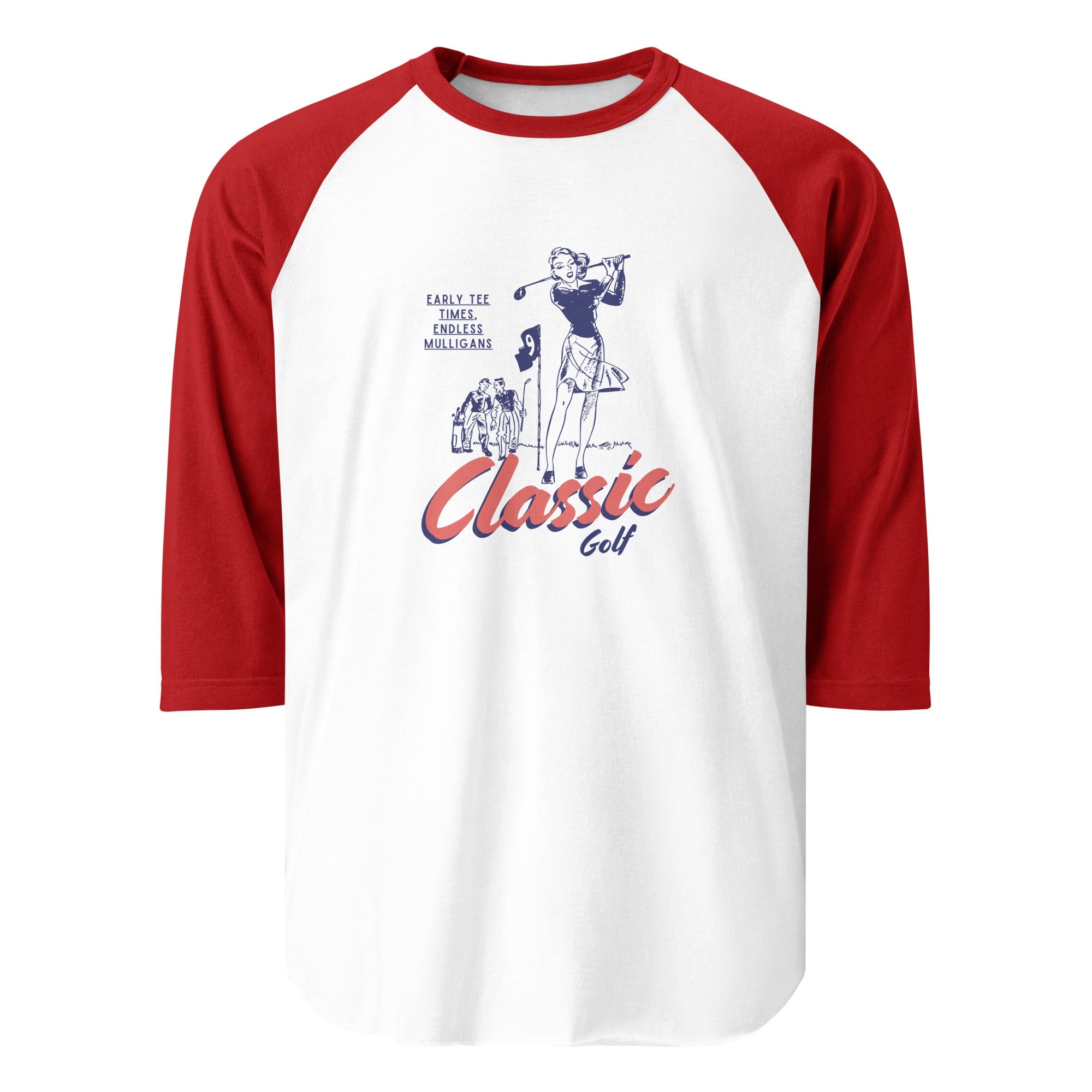 Classic Golf - 3/4 sleeve raglan shirt - Wednesday Golf Club