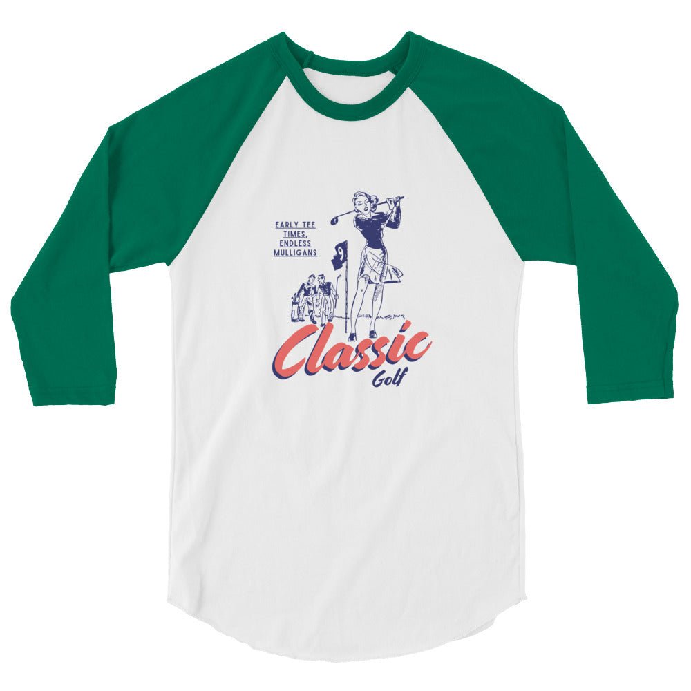 Classic Golf - 3/4 sleeve raglan shirt - Wednesday Golf Club