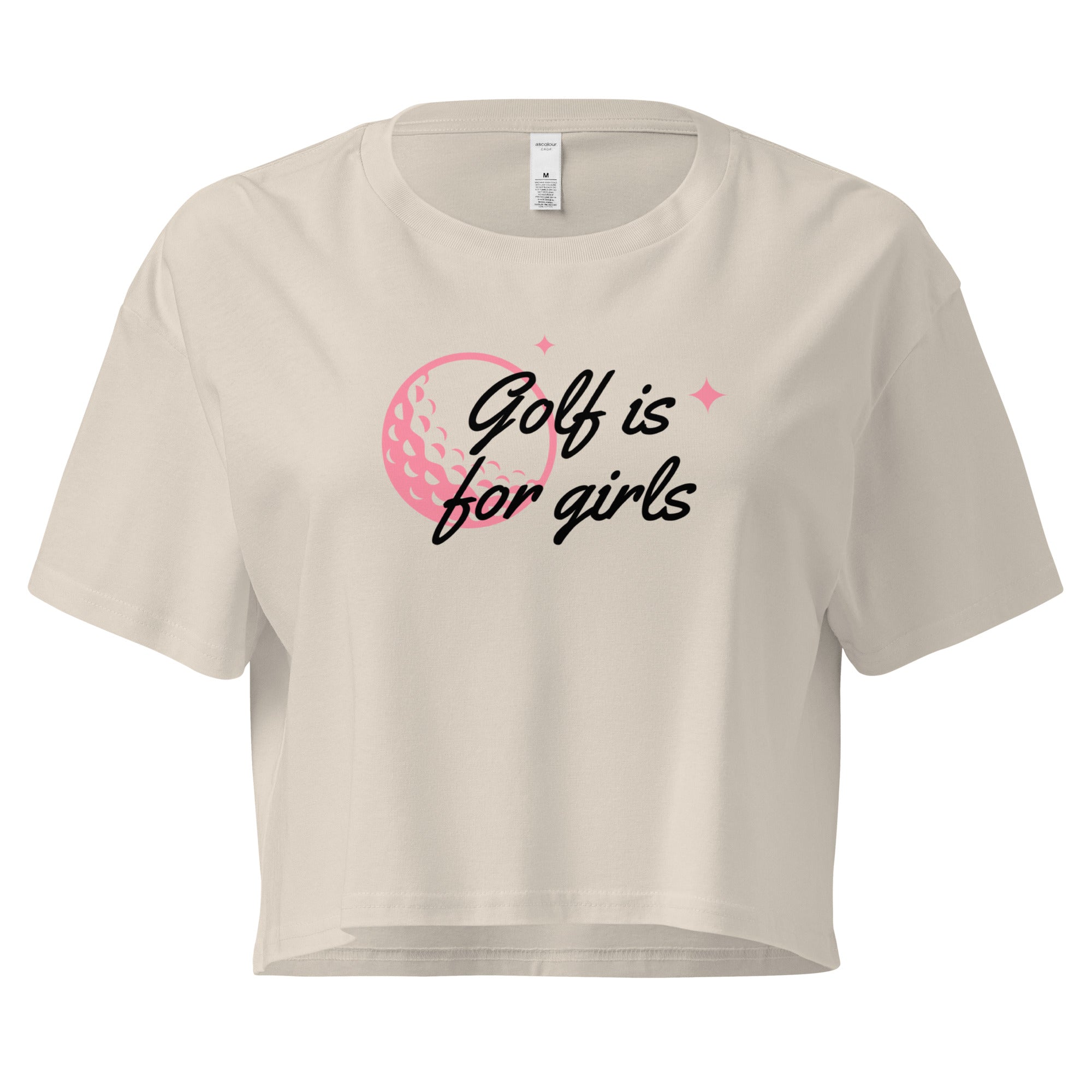 Golf is for girls - Women’s crop top - Wednesday Golf Club