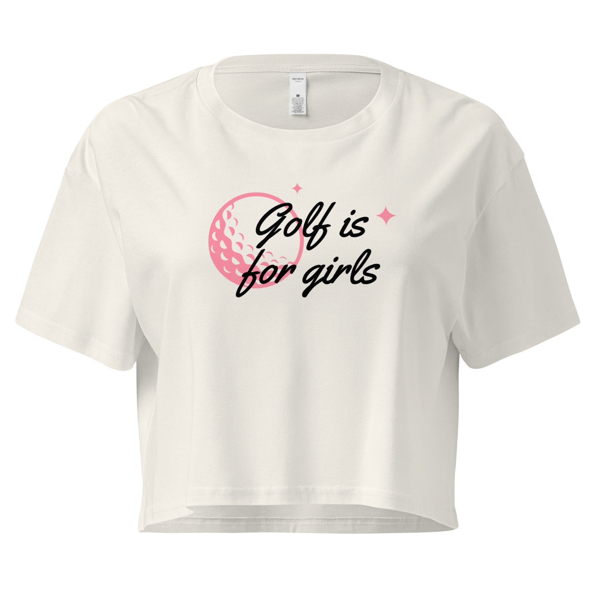 Golf is for girls - Women’s crop top - Wednesday Golf Club