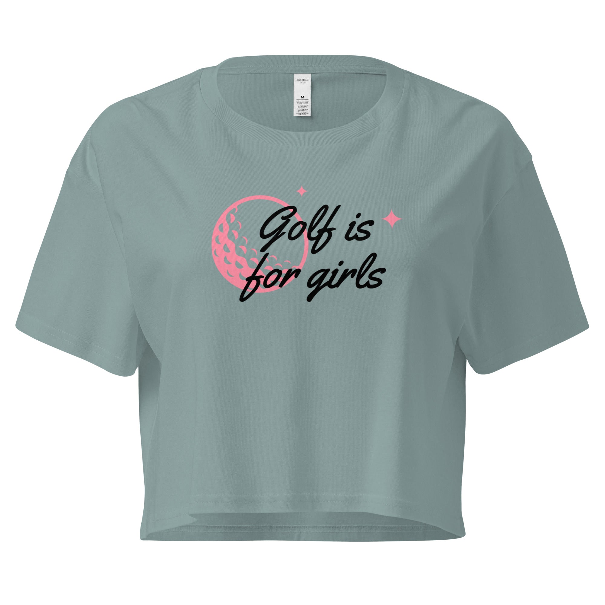 Golf is for girls - Women’s crop top - Wednesday Golf Club