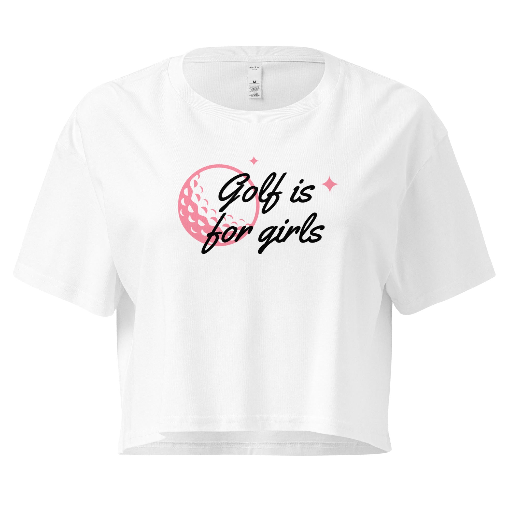 Golf is for girls - Women’s crop top - Wednesday Golf Club