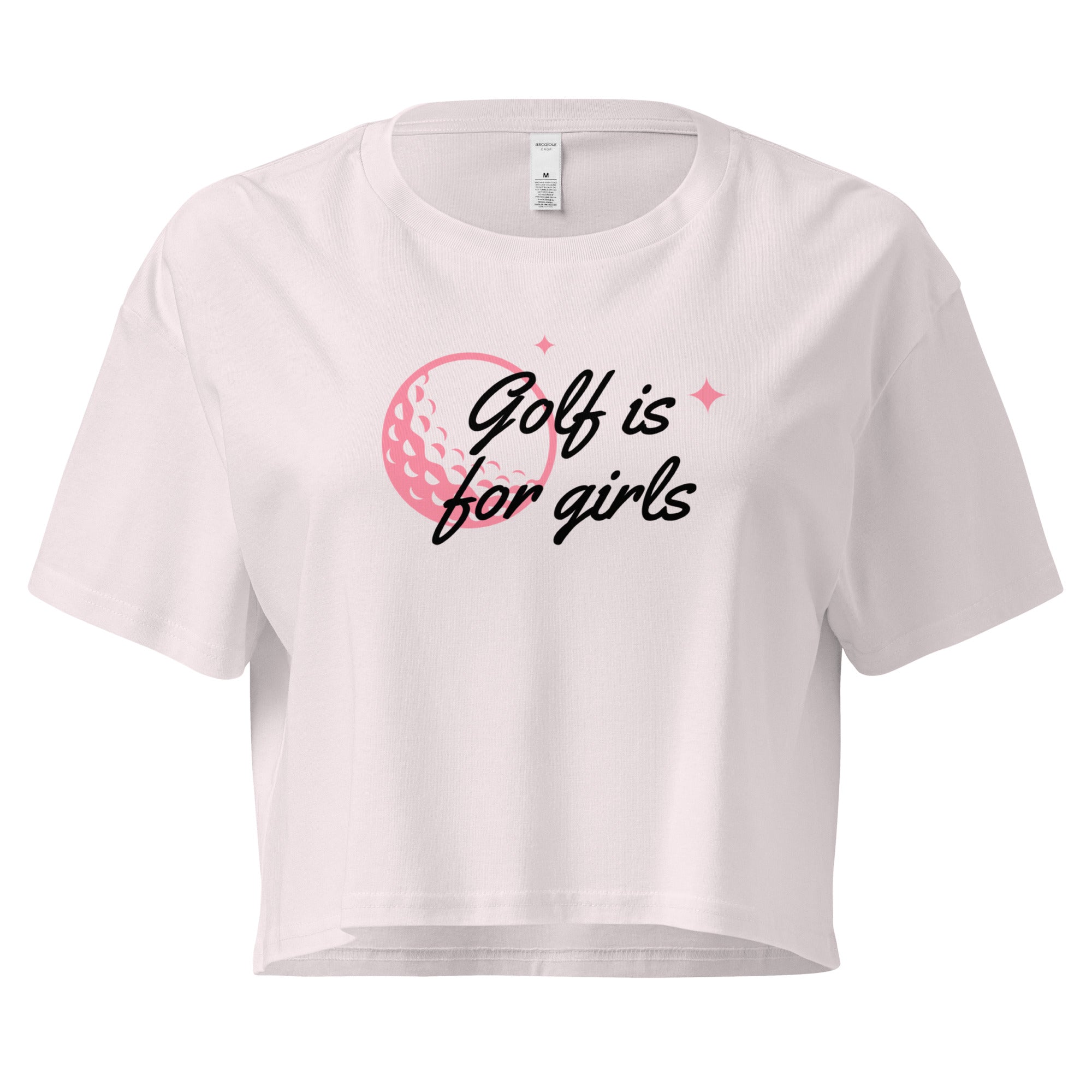 Golf is for girls - Women’s crop top - Wednesday Golf Club