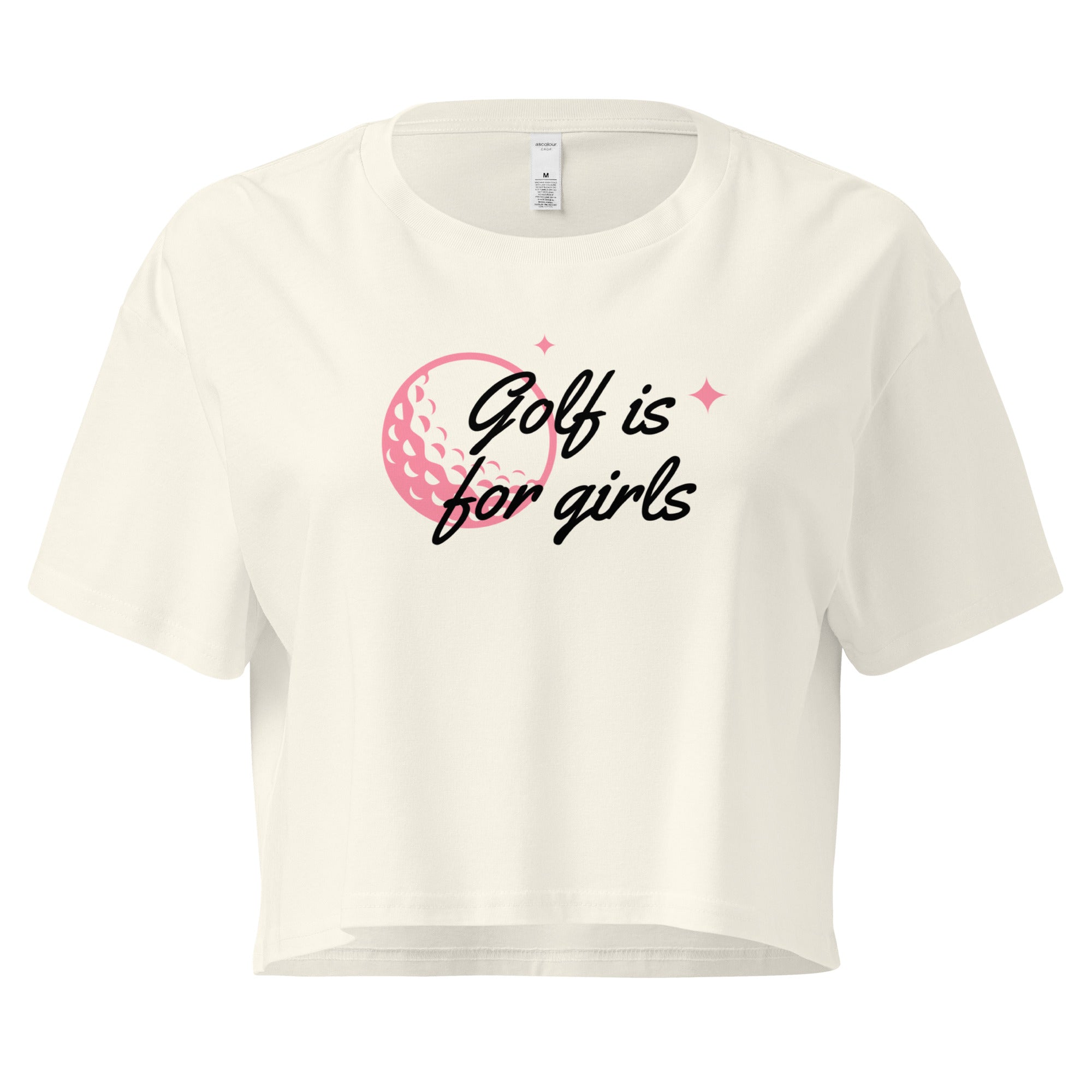 Golf is for girls - Women’s crop top - Wednesday Golf Club