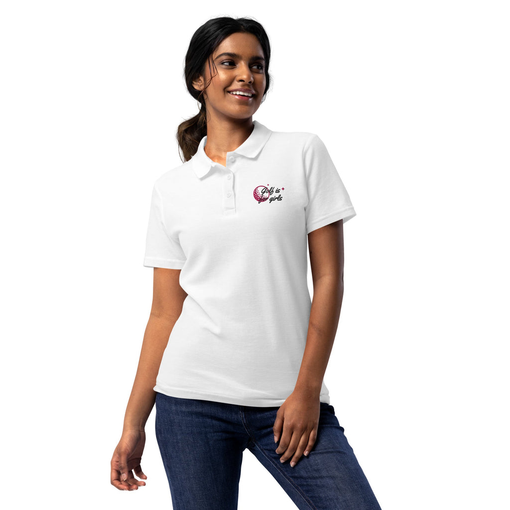 Golf is for Girls - Women’s pique polo shirt - Wednesday Golf Club
