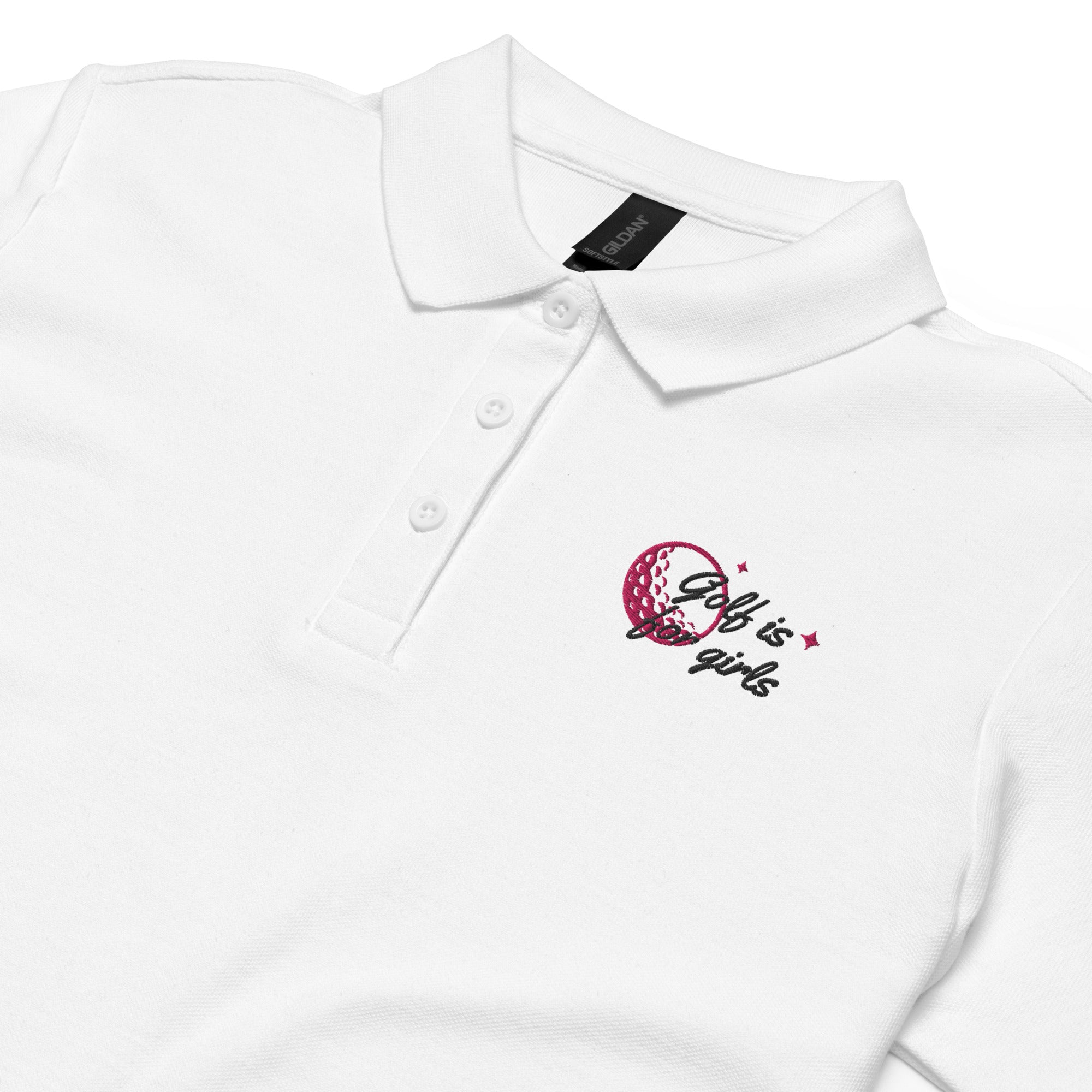 Golf is for Girls - Women’s pique polo shirt - Wednesday Golf Club