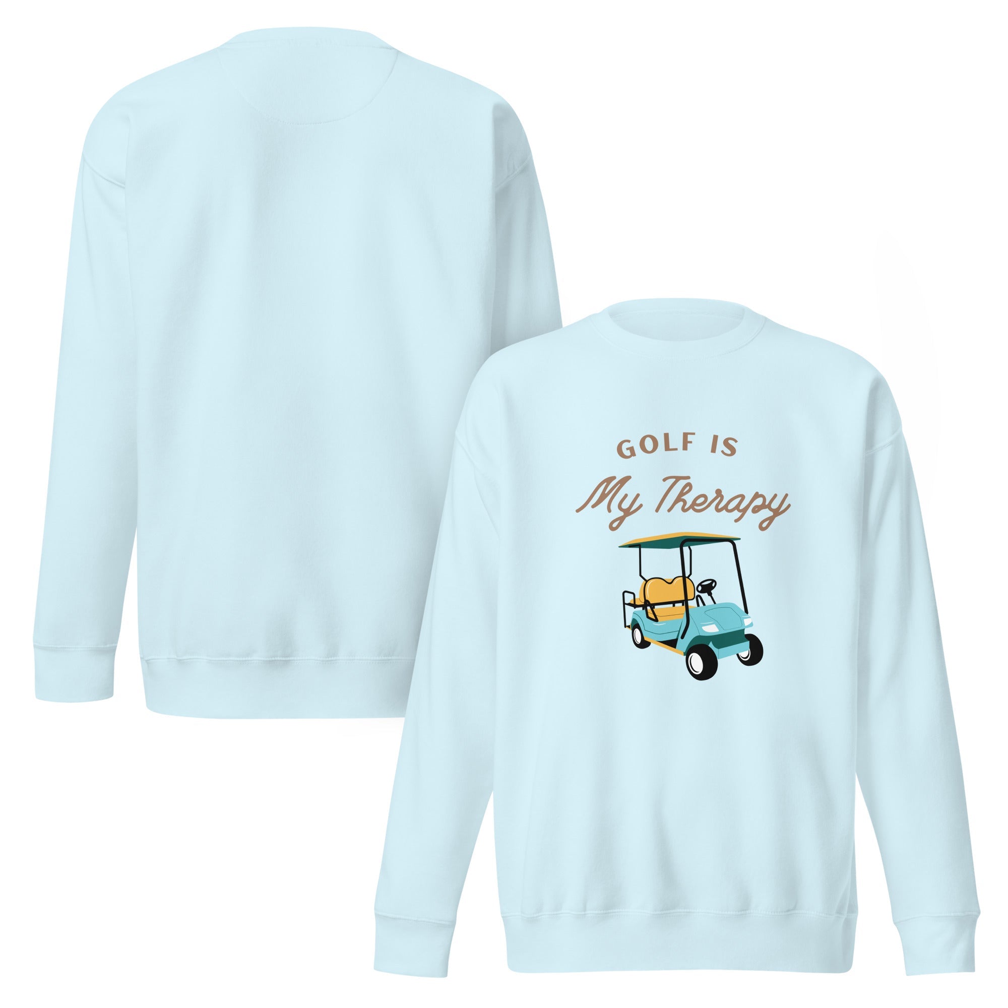 Golf is My Therapy - Unisex Premium Sweatshirt - Wednesday Golf Club