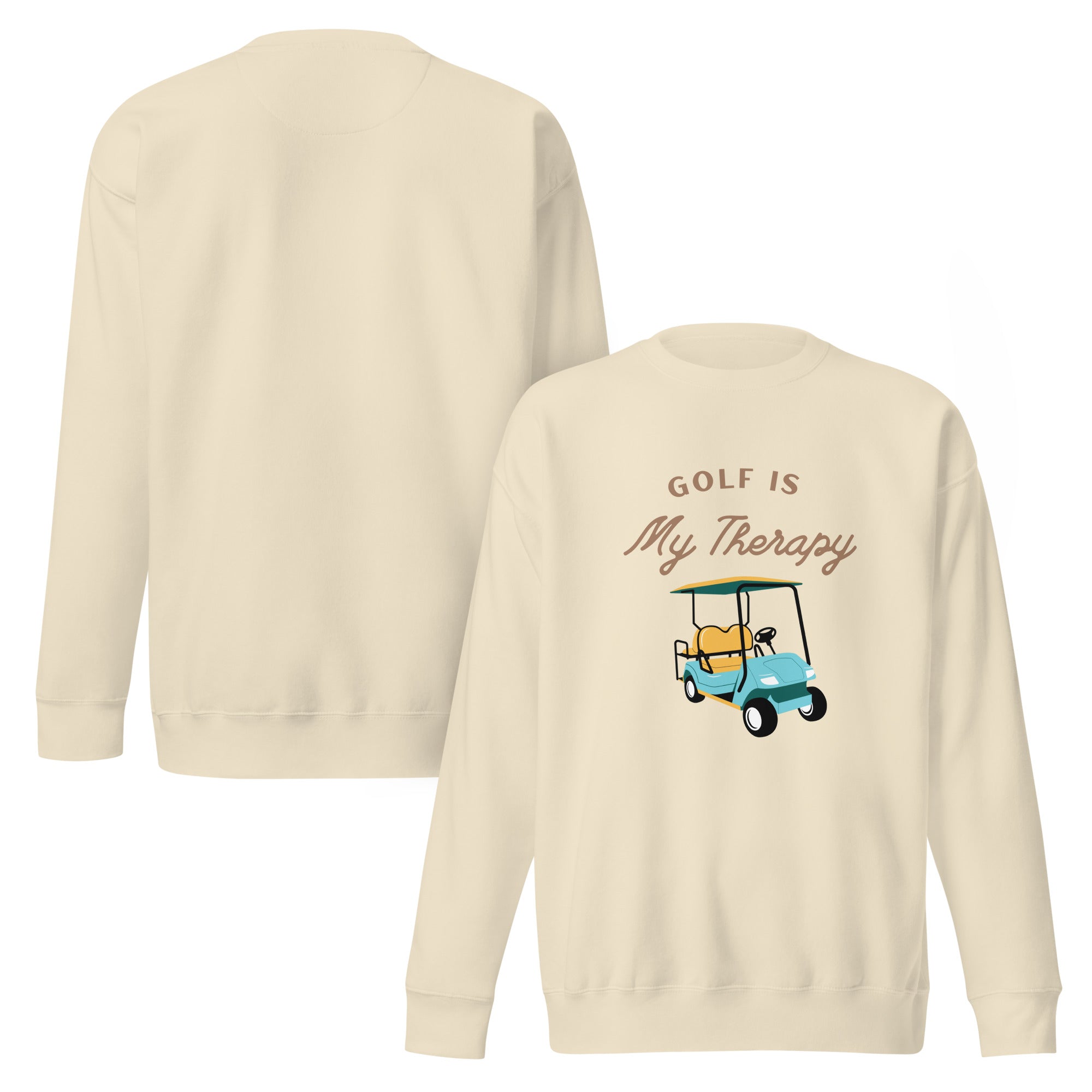 Golf is My Therapy - Unisex Premium Sweatshirt - Wednesday Golf Club