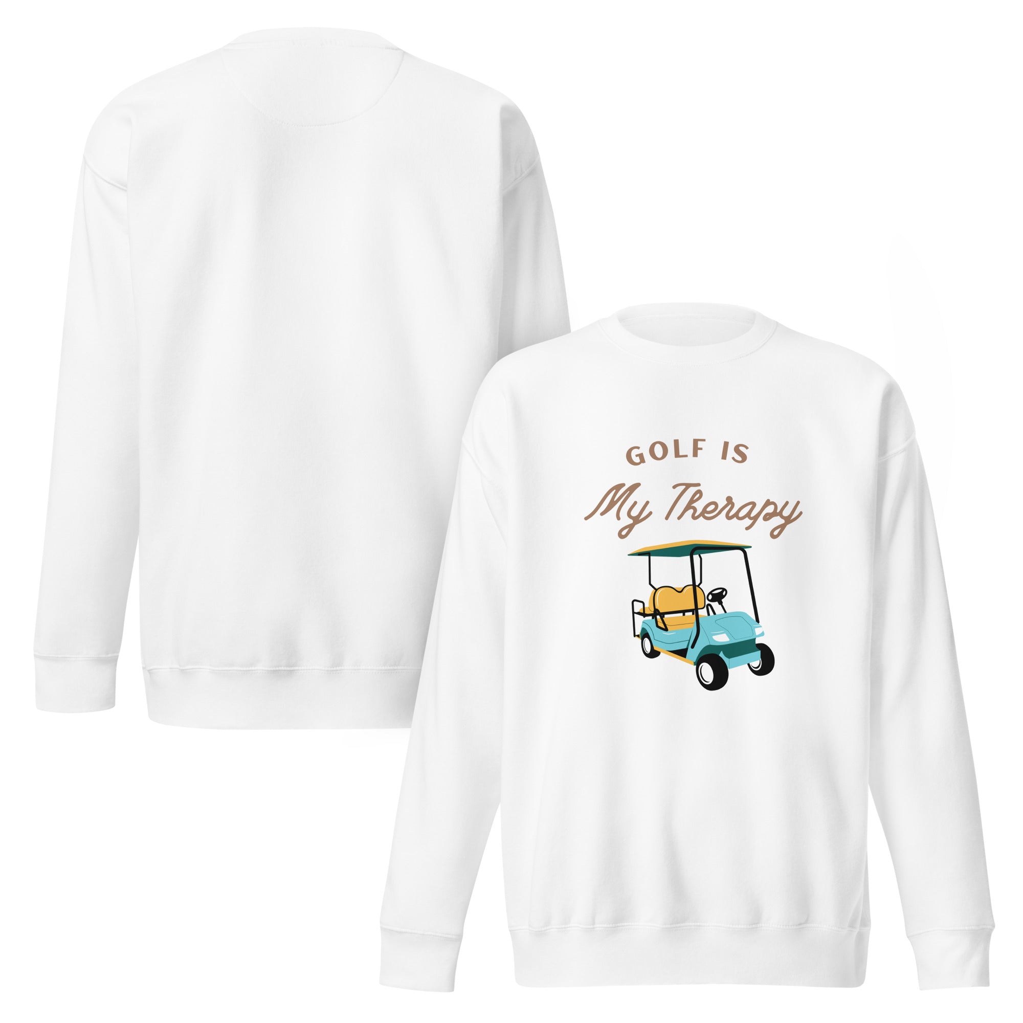 Golf is My Therapy - Unisex Premium Sweatshirt - Wednesday Golf Club