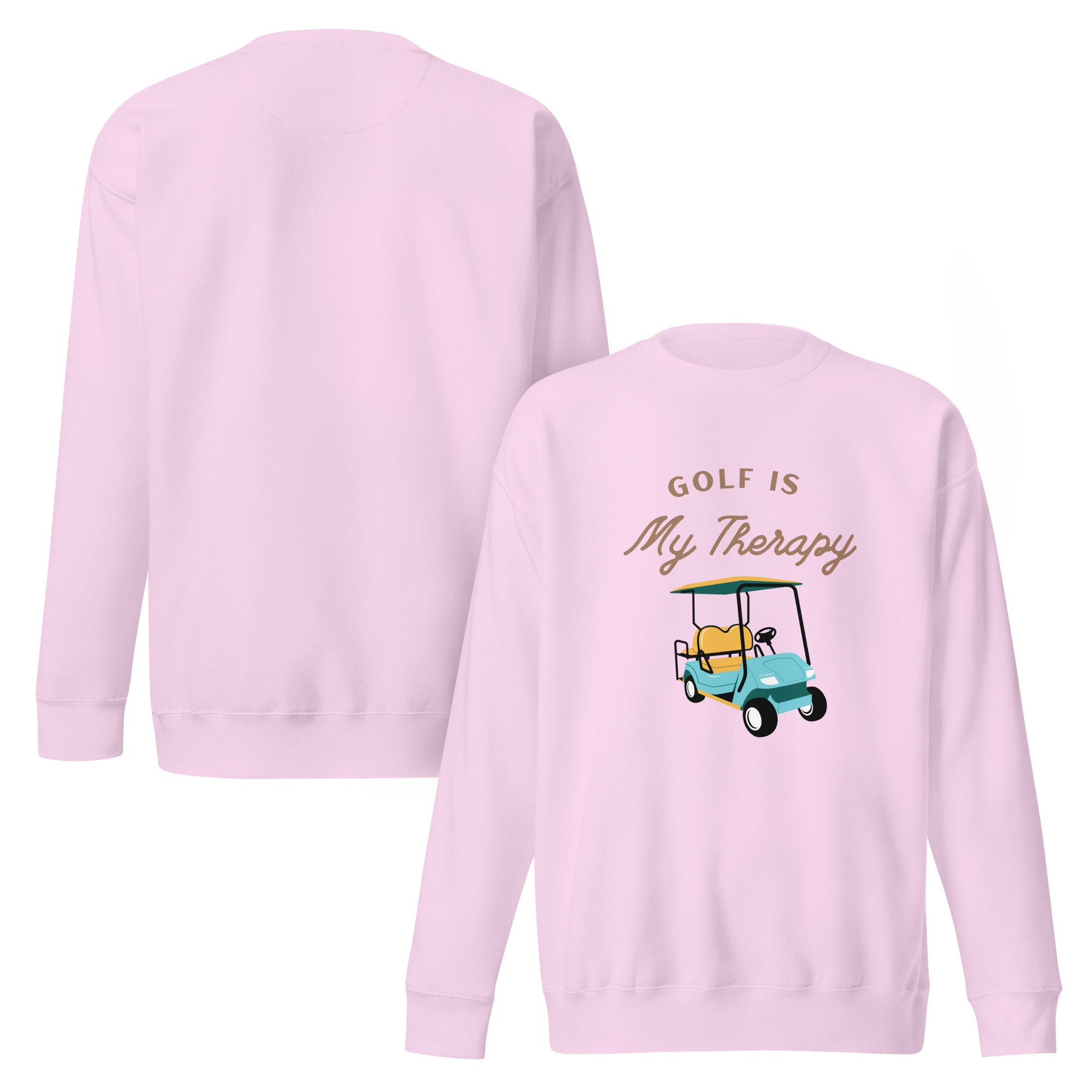 Golf is My Therapy - Unisex Premium Sweatshirt - Wednesday Golf Club