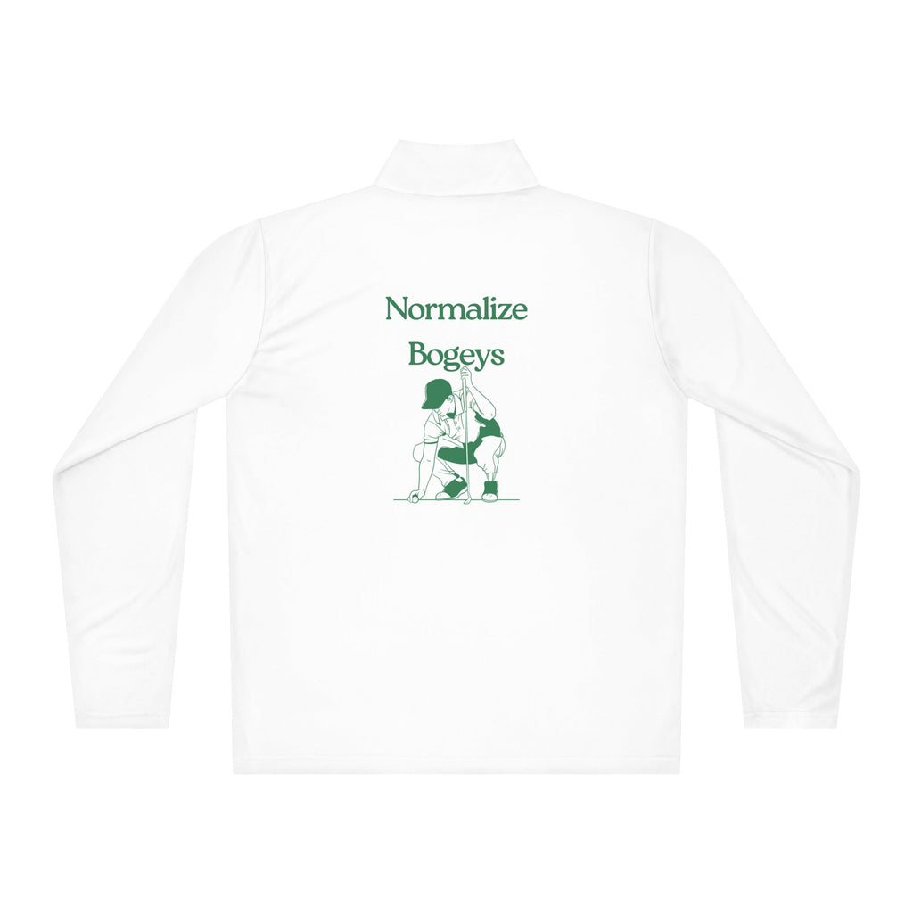 Normalize Bogeys - Lightweight quarter - zip pullover - Wednesday Golf Club
