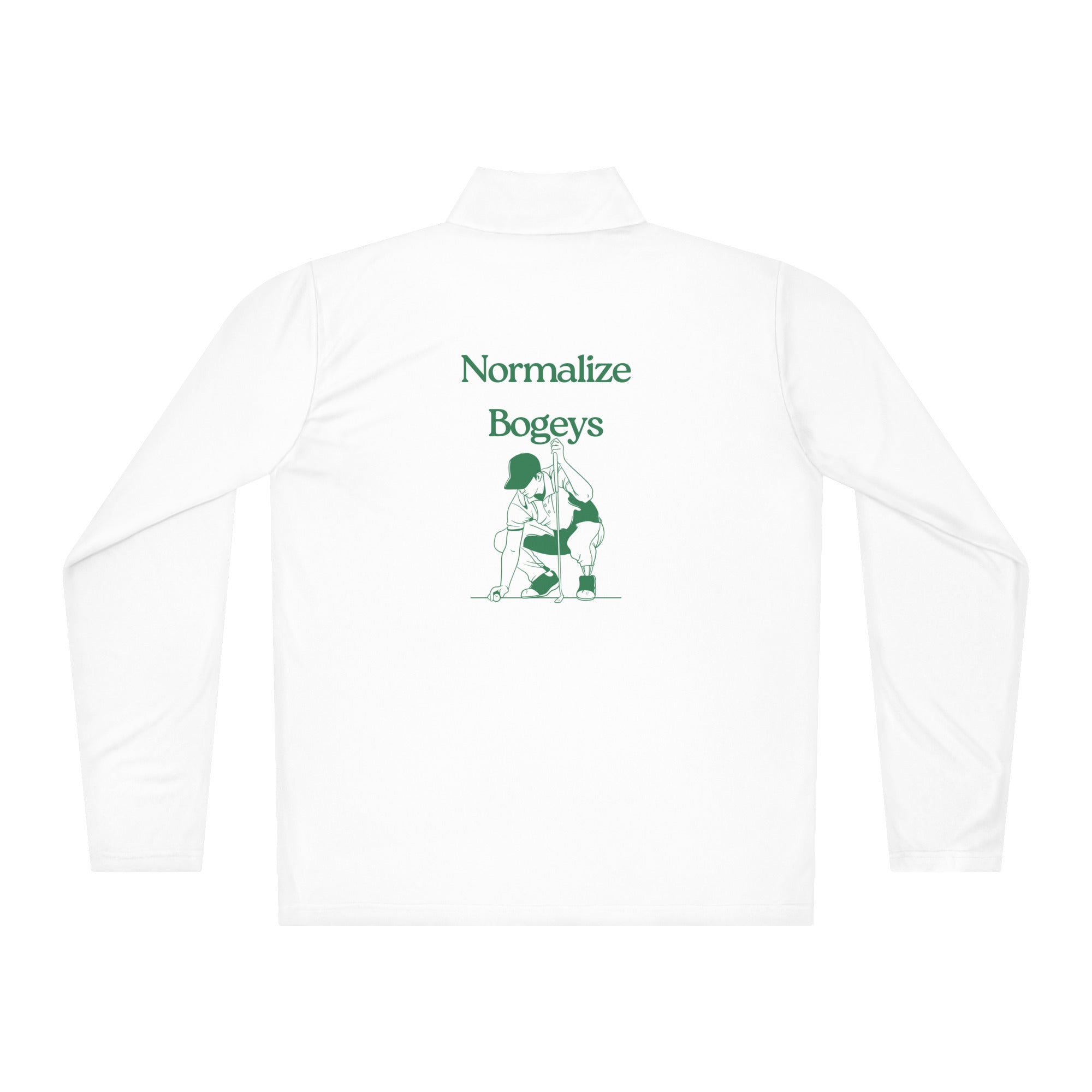 Normalize Bogeys - Lightweight quarter - zip pullover - Wednesday Golf Club