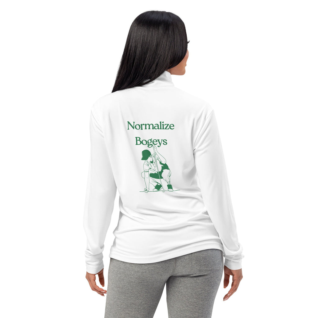 Normalize Bogeys - Lightweight quarter - zip pullover - Wednesday Golf Club