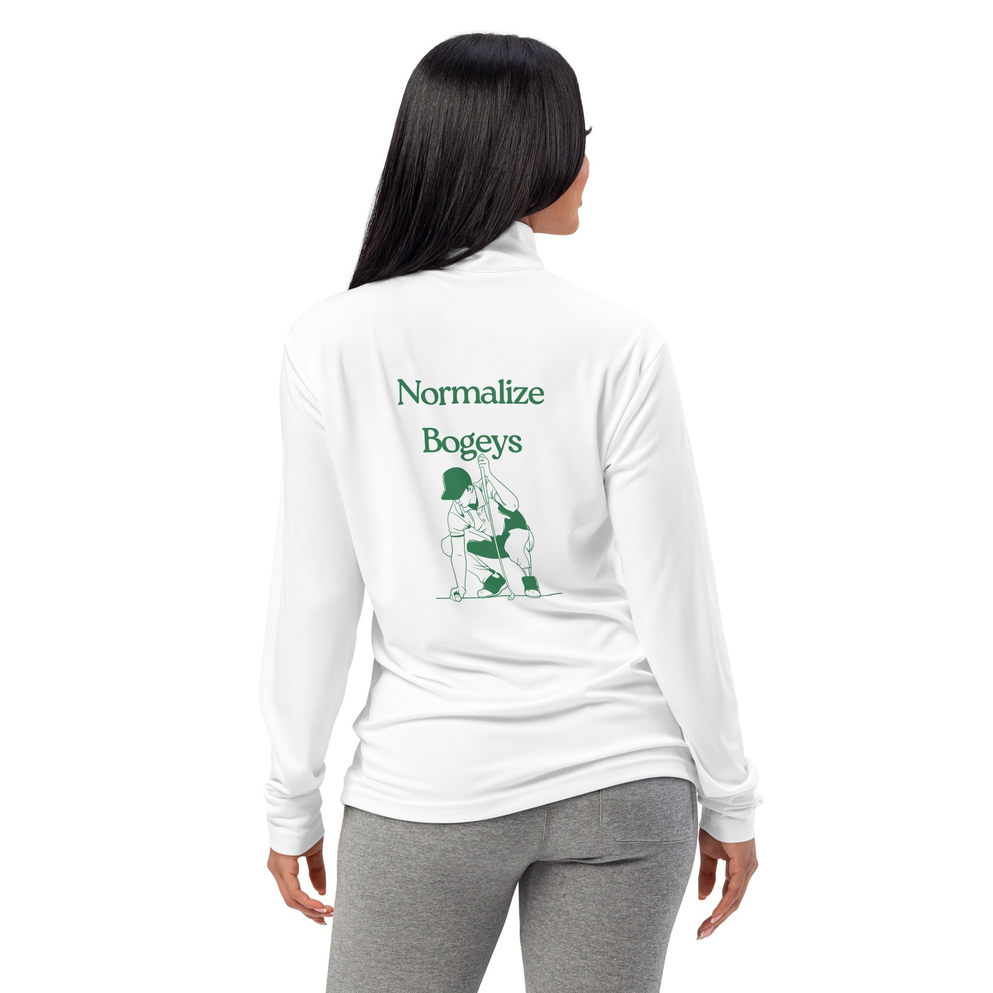 Normalize Bogeys - Lightweight quarter - zip pullover - Wednesday Golf Club
