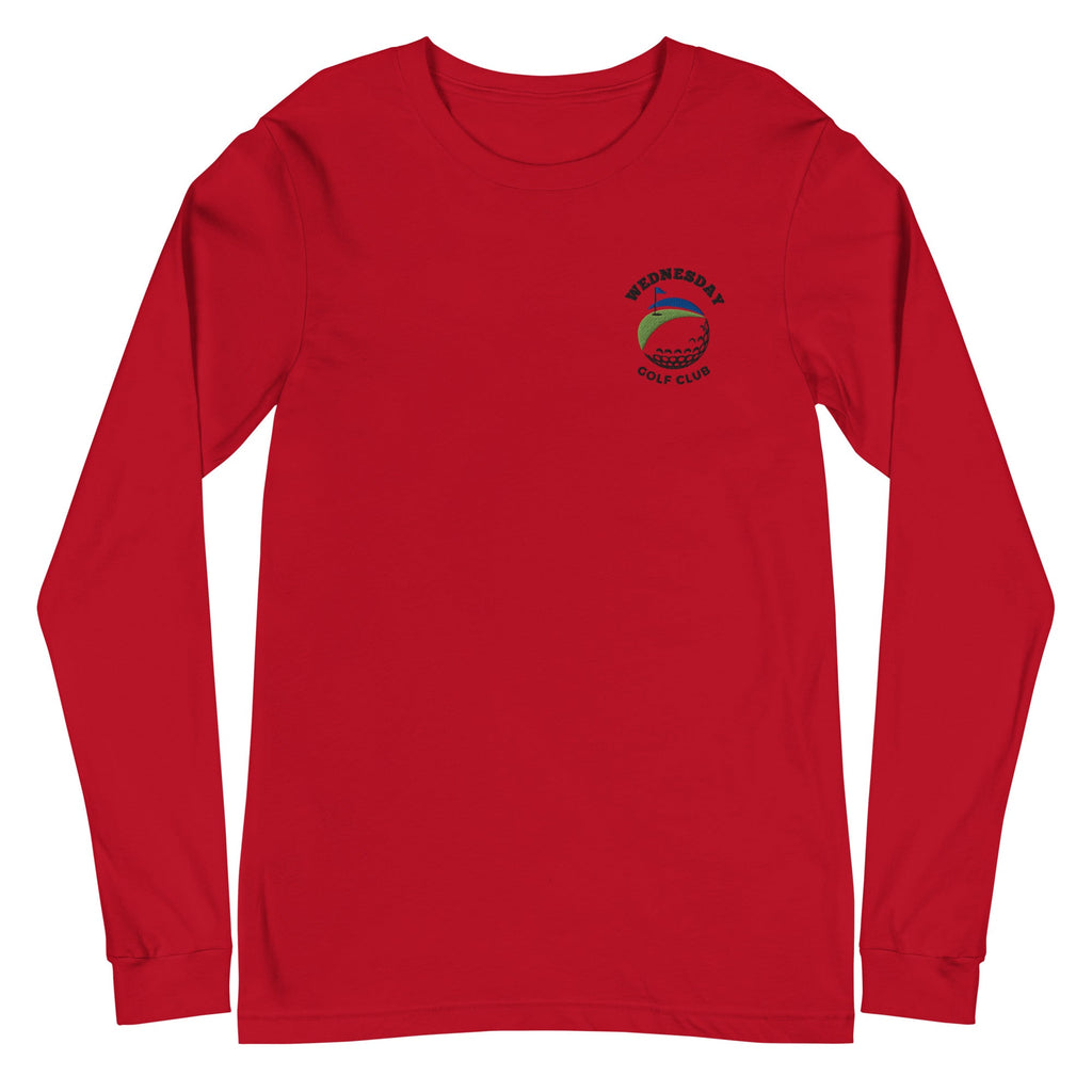 Wednesday Golf Club - Embroidered Unisex Long Sleeve Tee - Wednesday Golf Club