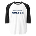 World’s Okayest Golfer - 3/4 sleeve raglan shirt - Wednesday Golf Club