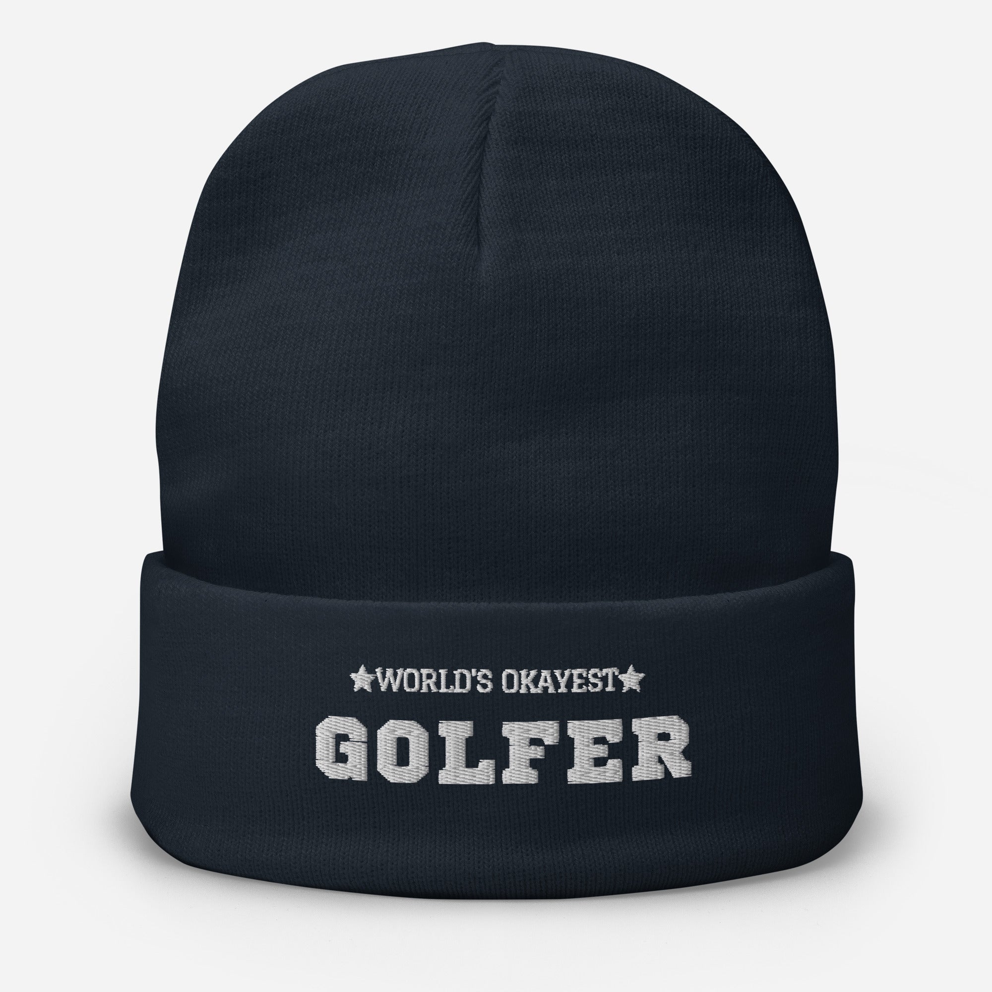World’s Okayest Golfer - Embroidered Beanie - Wednesday Golf Club